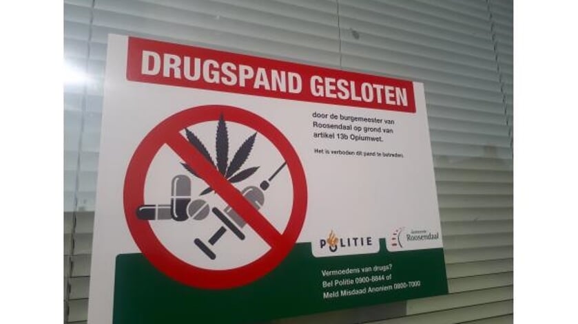 Burgemeester sluit drugspand aan de Sandenburg