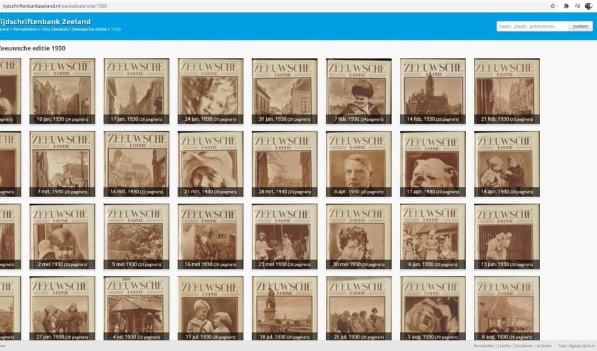 Vooroorlogs tijdschrift ‘Ons Zeeland’ binnenkort online beschikbaar