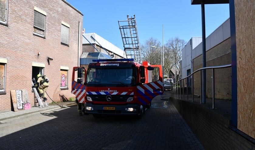 Brand in leegstaand kantoorgebouw Middelburg
