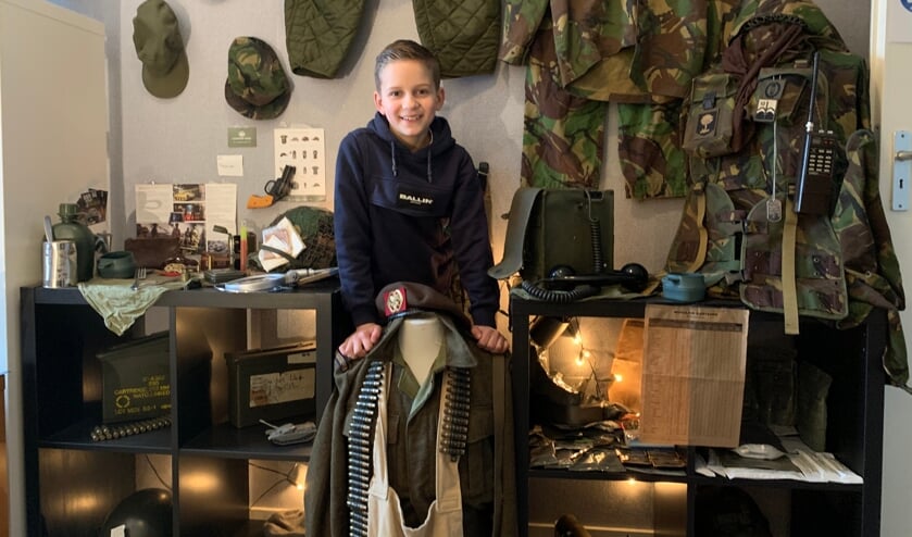 Max (8) uit Kapelle heeft eigen oorlogsmuseum