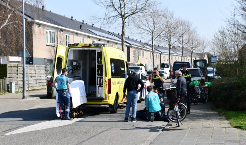 Fietsster ten val op Spinhuisweg in Middelburg