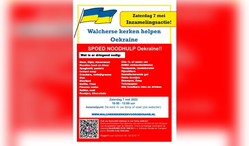 Walcherse kerken helpen Oekraïne