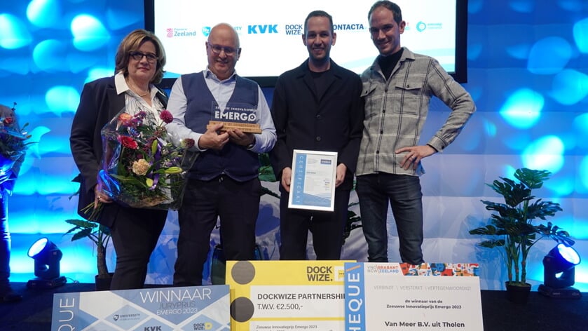 Van Meer uit Tholen wint de Zeeuwse Innovatieprijs Emergo 2023
