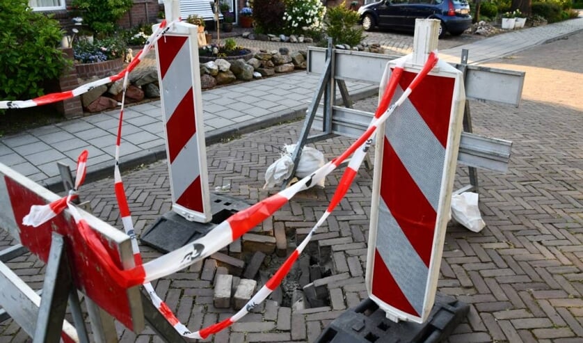 Sinkhole zorgt voor afsluiting Poppenroedestraat in Middelburg