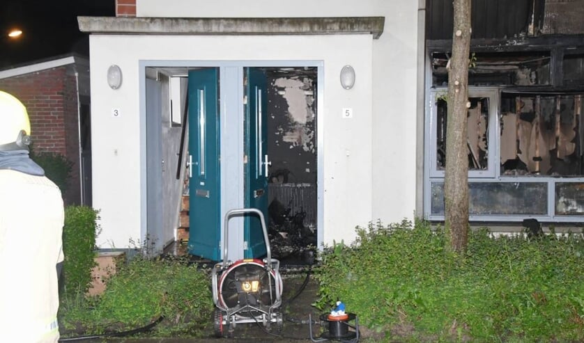 Woning uitgebrand in Prinses Beatrixstraat Middelburg
