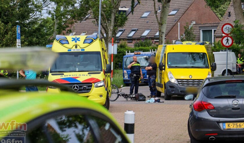 Fietser gewond bij ongeval in Middelburg; traumahelikopter opgeroepen