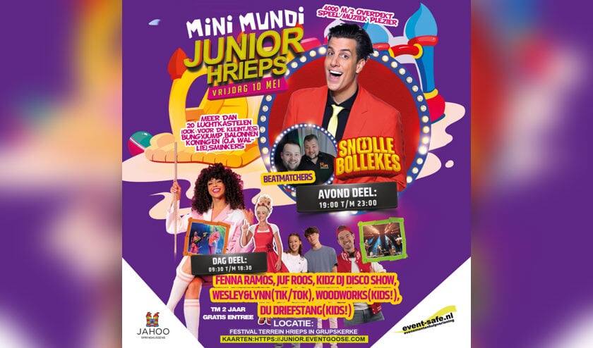 Programma Muziekfestival Mini Mundi Junior HRIEPS bekendgemaakt