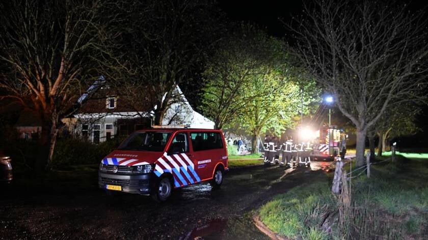 Brandweer snel ter plaatse bij woningbrand in Sint-Annaland