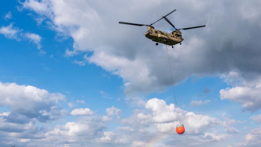 Chinook keert met spectaculaire demo terug naar Rescue Zeeland