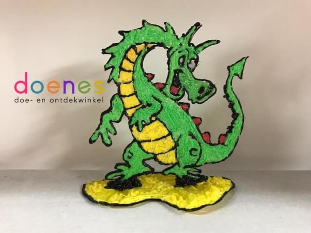 Een 3D-pen getekende draak (beginners)
