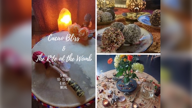flyer cacao bliss & rite of the womb