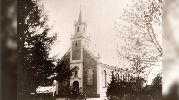 Remonstrantse kerk voor de brand in 1905