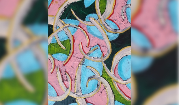 Schilderij New Orleans. Geschilderd op de klanken van jazz