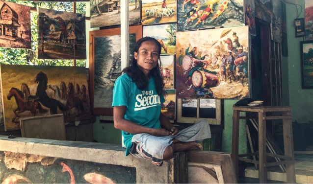 Nurlan is geholpen door Handi-Capable, een initiatief van Nick in Lombok. Foto: Nick Rensink