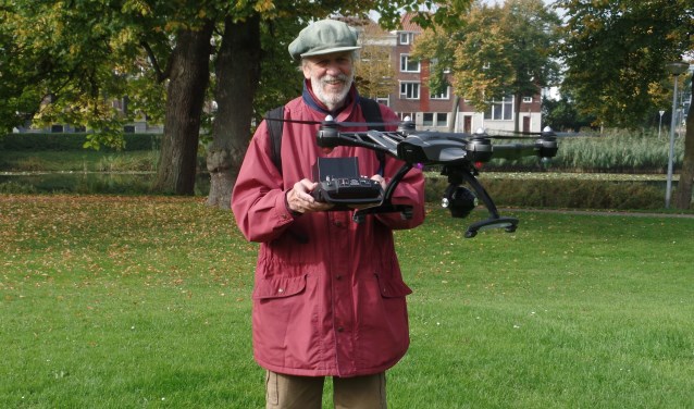 de camera onderaan de Drone leveren foto's op met 4D-kwaliteit. Foto: Meike Wesselink