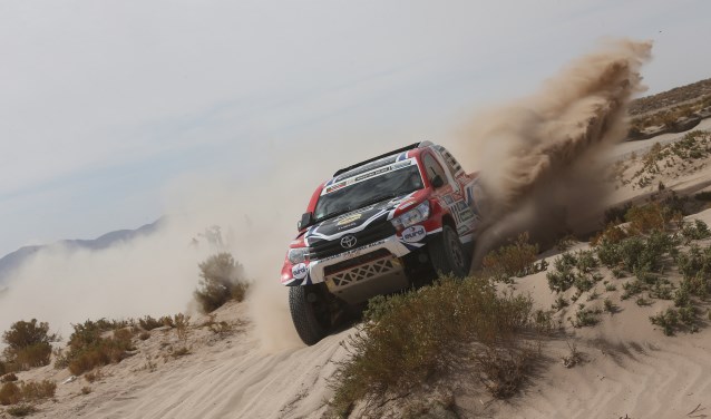 De Toyota Hilux waarmee Bernhard ten Brinke 'Le Dakar' gaat rijden. Foto: BTB-Racing