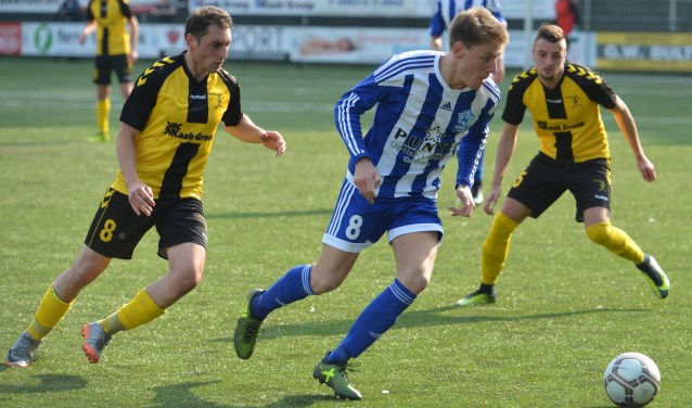 Nino Monasso, de clubtopscorer van VVG`25. Foto: Gerrit van Dijken
