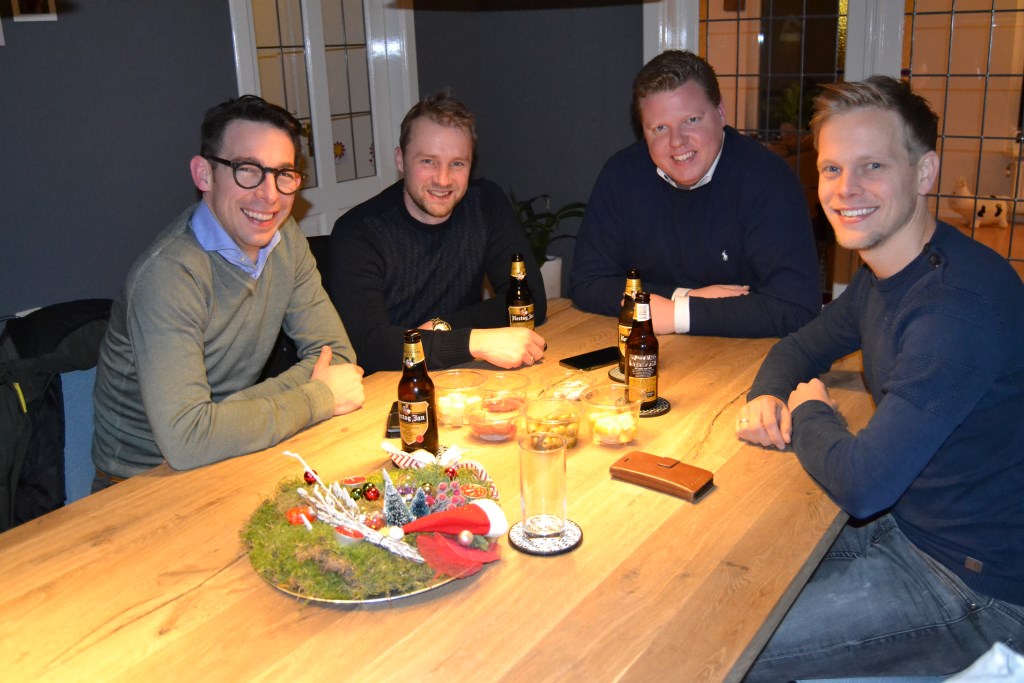 Van links af: Egbert Ketelaar, Jurjen Wisselink, Arjan Mooij en Rick Navis. Foto: Karin Stronks