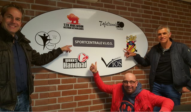 Het DB van 'Sportcentrale Beltrum'; vlnr Erwin Hoitink, Sander Esselink en Marcel Helmers.
