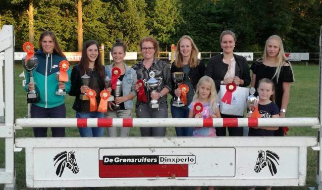 De clubkampioenen van de Grensruiters. Foto: PR