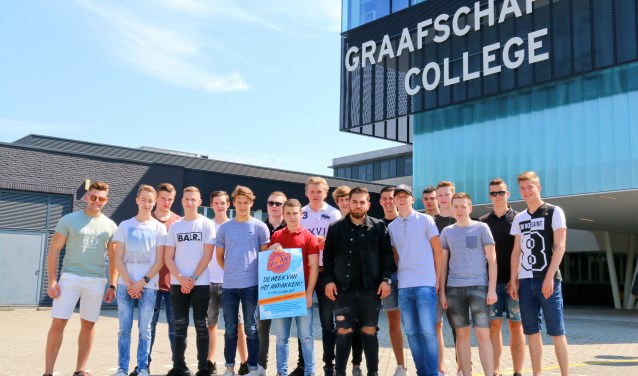 Twintig leerlingen die 'van anpakken weten'. Foto: PR