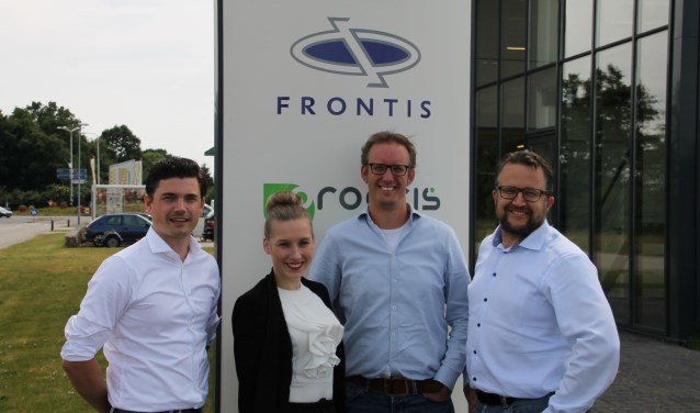 Van links naar rechts Sebastiaan Hemink, Loes ten Dolle (CEO for a day), Marco Willemsen en Marco Geurink.Foto: PR