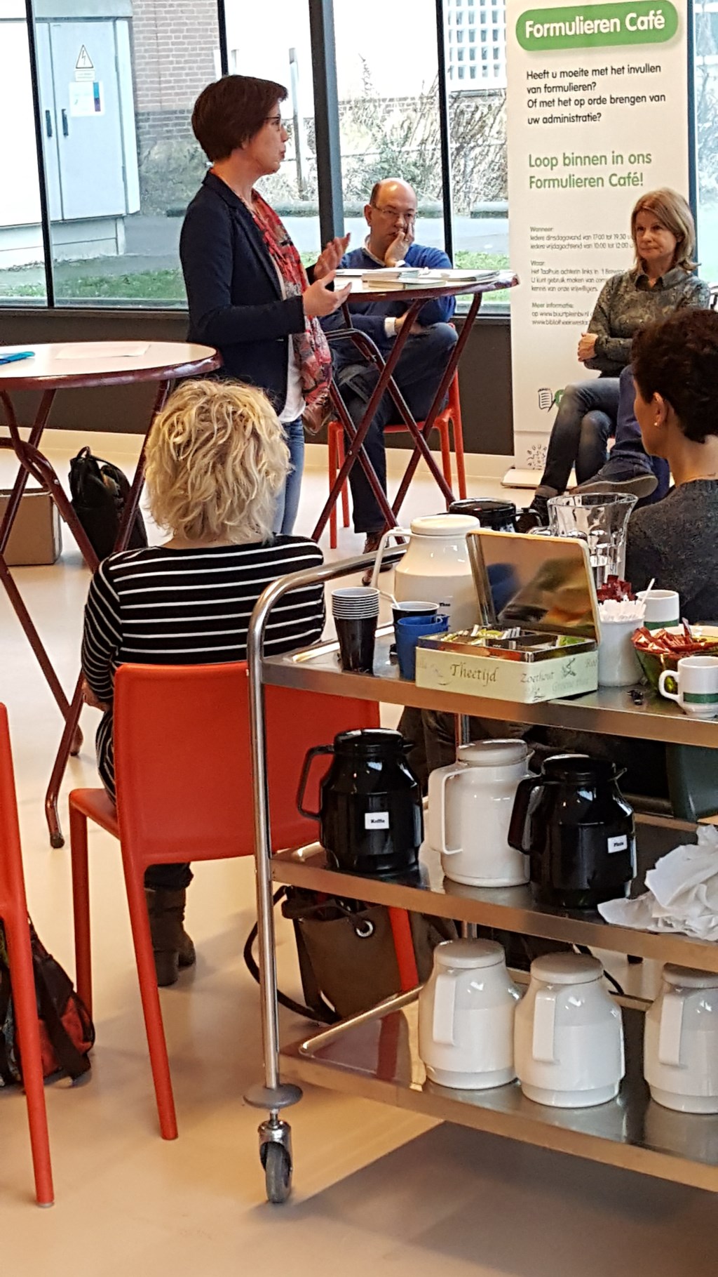 Walk@Talk in de bibliotheek. Foto: PR