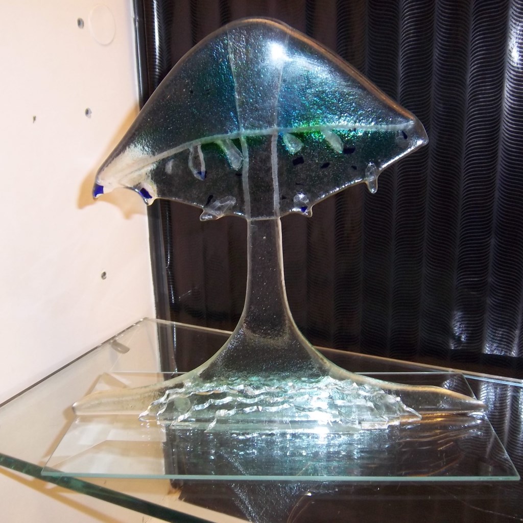 Glasobject, te zien tijdens de expositie van Freeke en Wim Nijman. Foto: PR