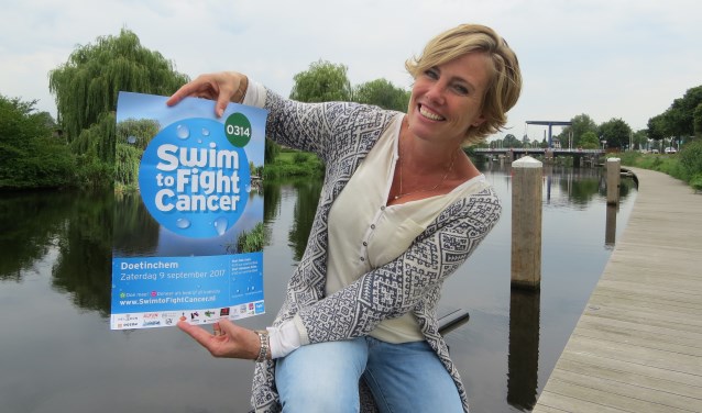 Projectleider Margot Verhagen van Swim to Fight Cancer 0314. Foto: Josée Gruwel