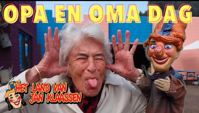 14 april gratis entree voor alle opa's en oma's in Het Land van Jan Klaassen!
