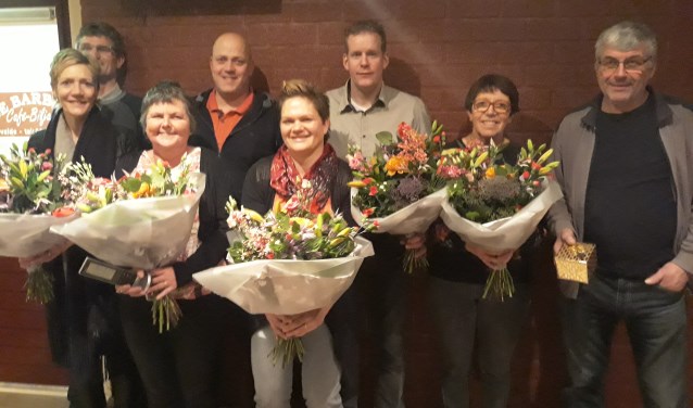 De jubilarissen van de Schanskloppers. Foto: PR