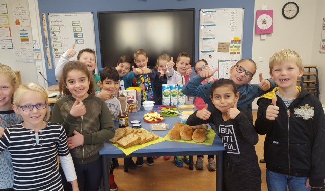 Lekker ontbijten op school. Foto: PR
