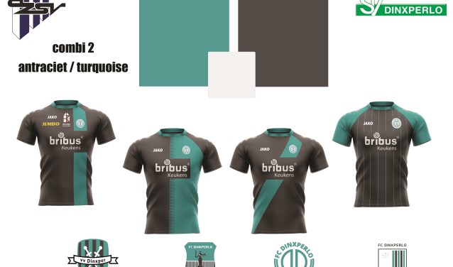 De combinatie turquoise-antraciet/zwart. Foto: PR