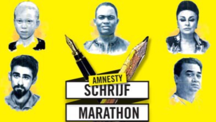 Schrijfmarathon Amnesty International