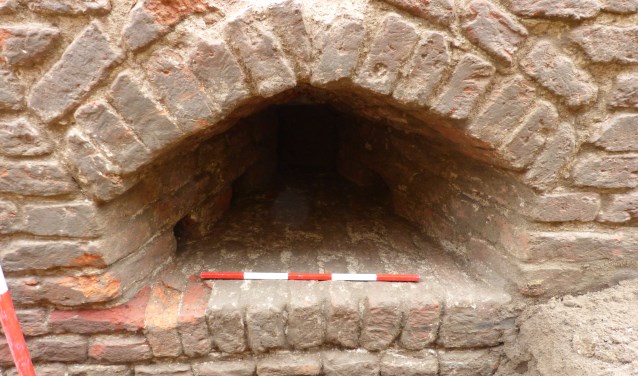 Een detailfoto van de oude stadsmuur die is blootgelegd op de Terborgseweg. Foto: PR
