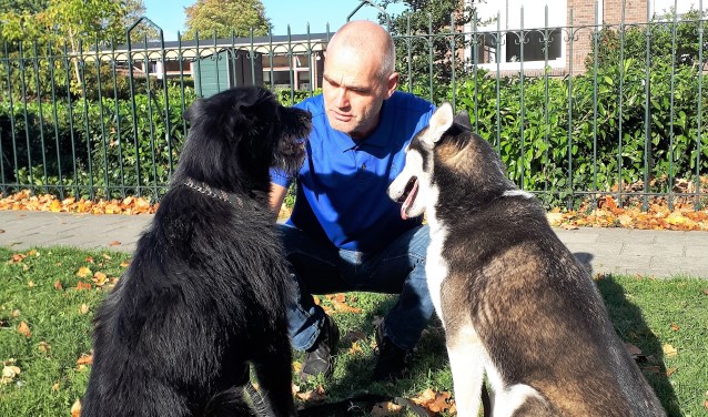 Joep de Keyzer met zijn honden. Foto: PR