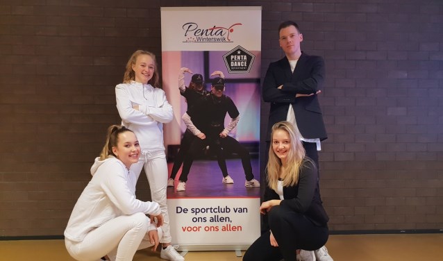 Manou, Fleur, Tim en Kimberley. Foto: PR Penta Winterswijk