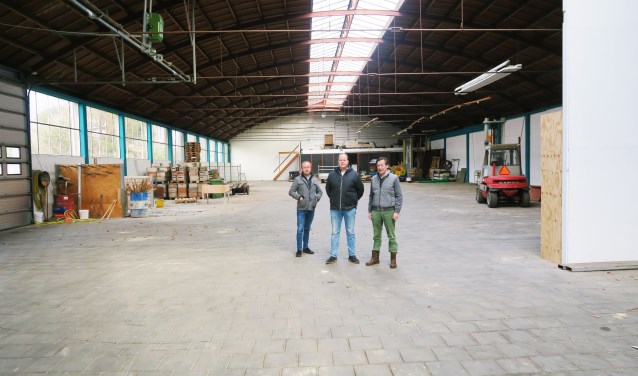 Rob Schutten in het midden met rechts Martin Geessinck en links Mike Ruikers. Foto: Theo Huijskes