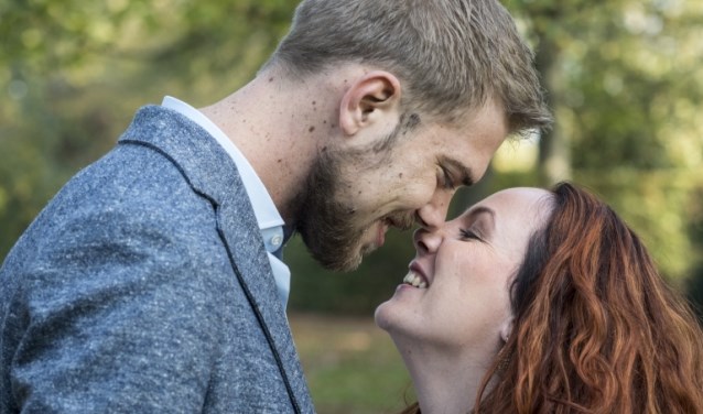 Michelle en Maarten bij de reünie. Foto: Linelle Deunk