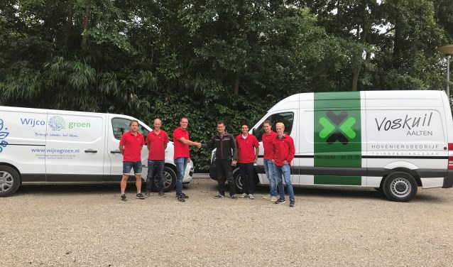 Met de overname zijn Voskuil en Wijco Groen één team geworden, onder de naam Hoveniersbedrijf Voskuil. Foto: PR