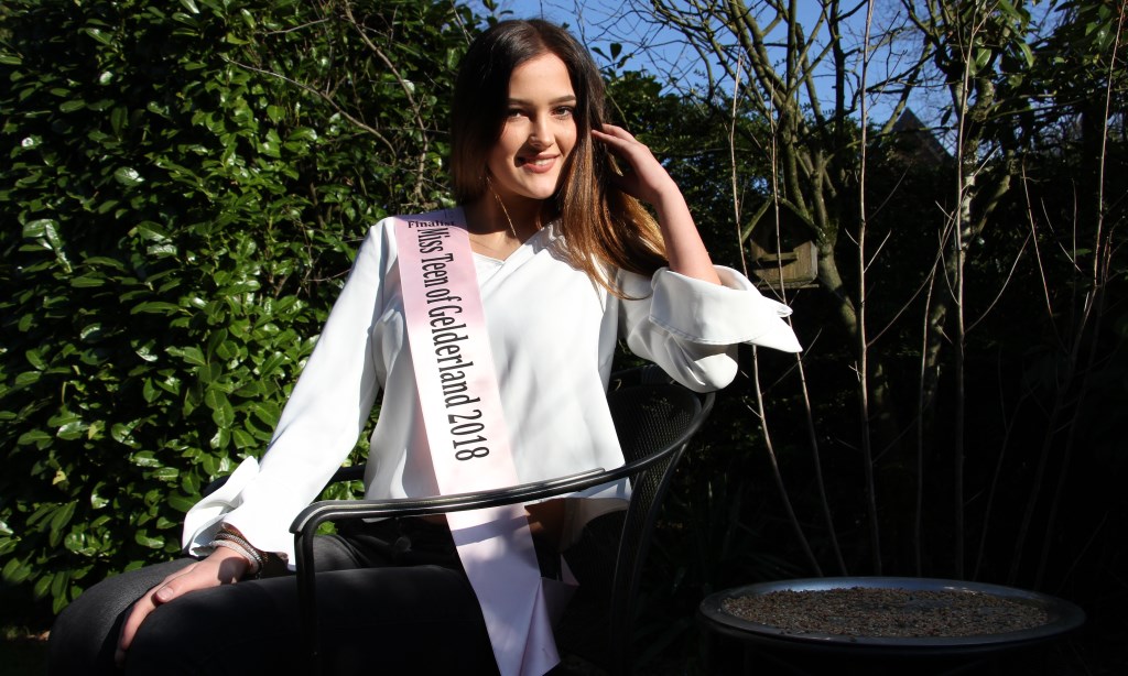 Milou Roes is finalist Miss Teen Gelderland 2018. Foto: Liesbeth Spaansen