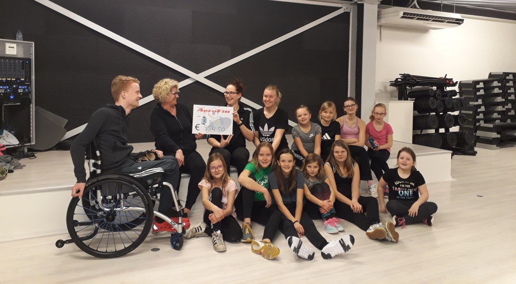 Actie bij Aerofitt voor Carsten. Foto: PR