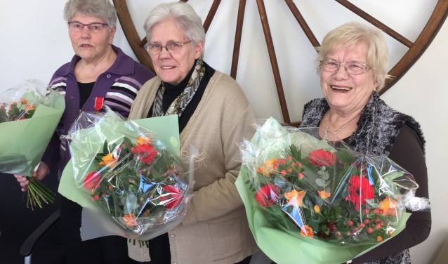 V.l.n.r.: Gerrie Beltman, Rikie Semmelink en Hennie Leusink. Foto: PR