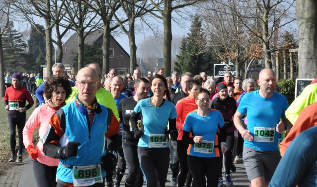 Ruim 1100 deelnemers namen deel aan de 31ste editie van de Vordense Achtkastelenloop. Foto: Theo Jansen.