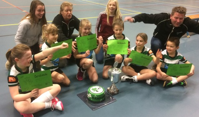 De F1 van KVZ won met 16-3 van Rheko en eindigde daarmee als eerste in de poule. Foto: PR