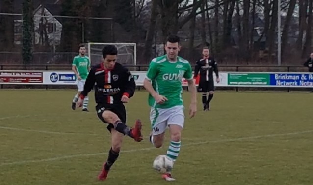 Een spelmoment uit de wedstrijd tegen Viod. Foto: PR