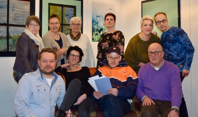 René ten Harkel, Marleen Berfelo, Daniël Dekker, Danique Bouwmeester, Henk Klein Bruinink, Marna Peddemors, Rudi Ormel, Ceciel Hummelink, Betsie Ooink, Diana ten Lohuis, Gerrit Brockötter, Herman Borghuis. Foto: PR