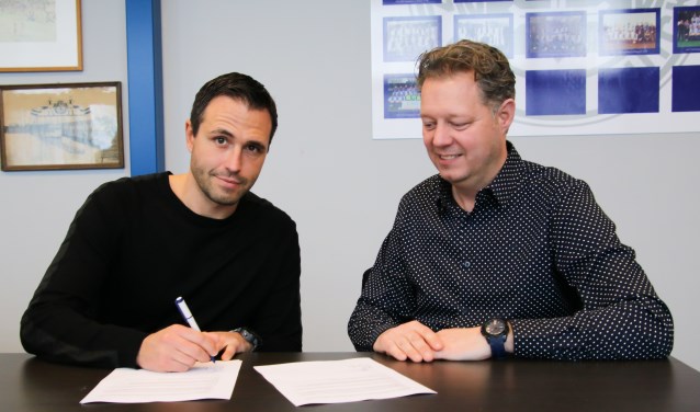 Marco Parnela (l) en Jeroen Bloemenkamp, voorzitter van Be Quick. Foto: PR