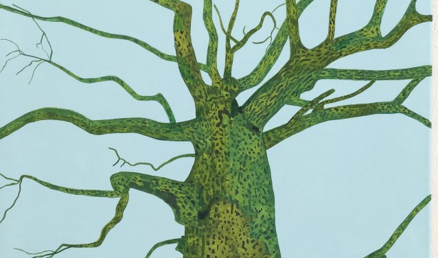 Een schilderij van Dorian Hiethaar. Foto: Agnes Raben