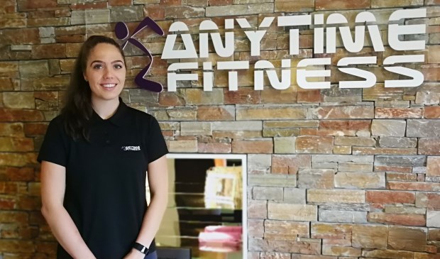 Sterre van Doorn bij Anytime Fitness in Neede. Foto: Rob Weeber